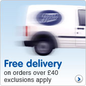 Free delivery on orders over £40
exclusions apply